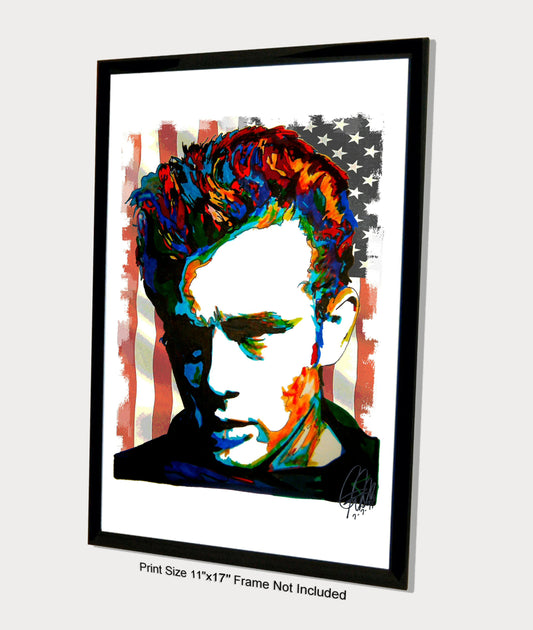 James Dean American Actor Movie Poster Print Wall Art 11x17