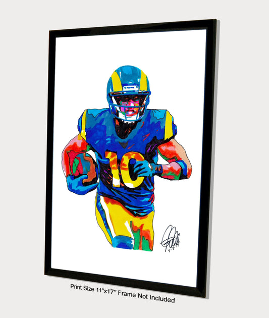 Cooper Kupp Los Angeles Rams Football Sports Poster Print Wall Art 11x17