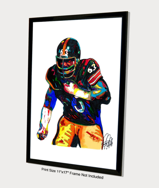 Ernie Holmes Pittsburgh Steelers Football Sports Poster Print Wall Art 11x17