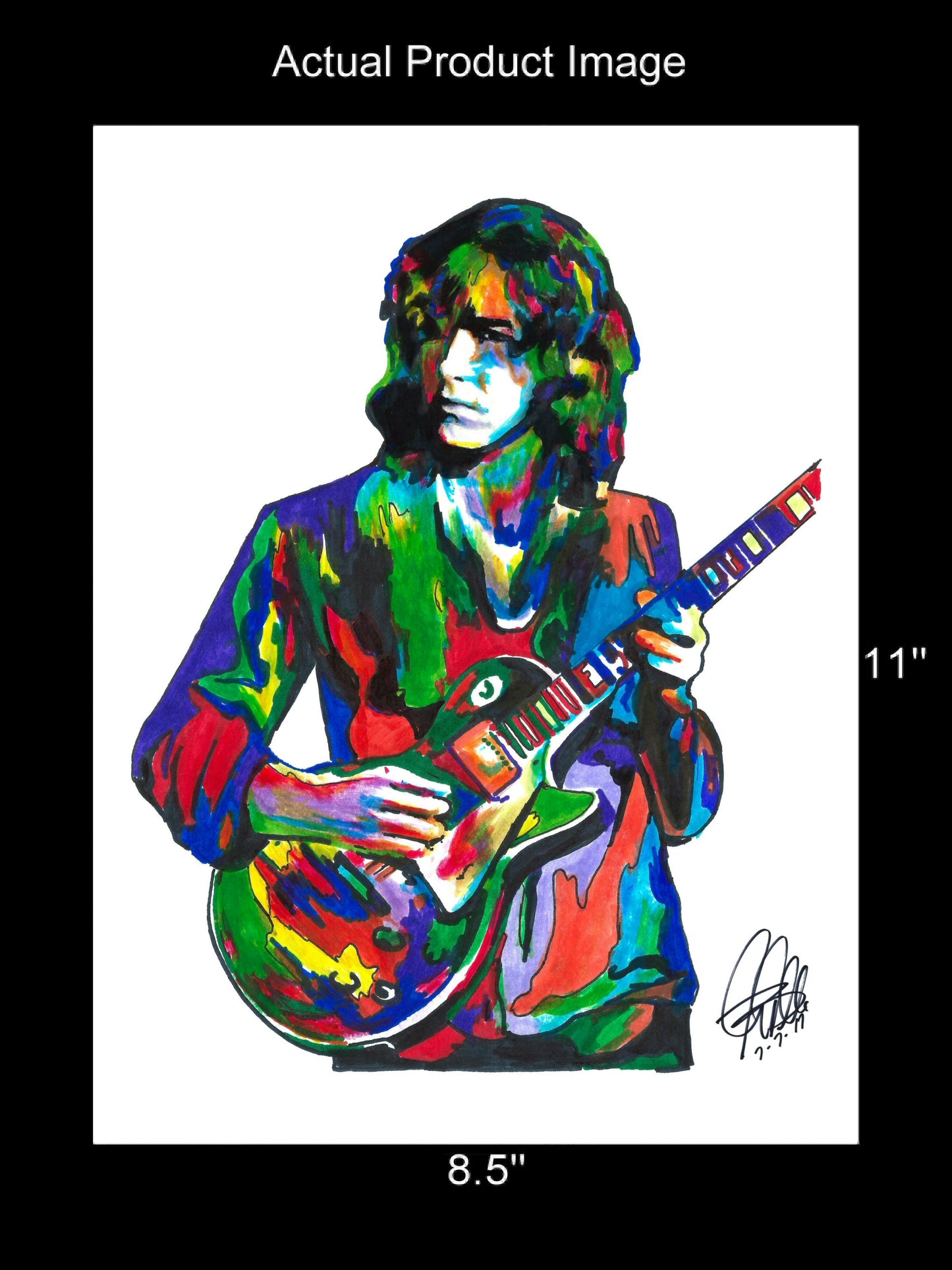 Mick Taylor Bluesbreakers Guitar Blues Rock Music Poster Print Wall Art 8.5x11