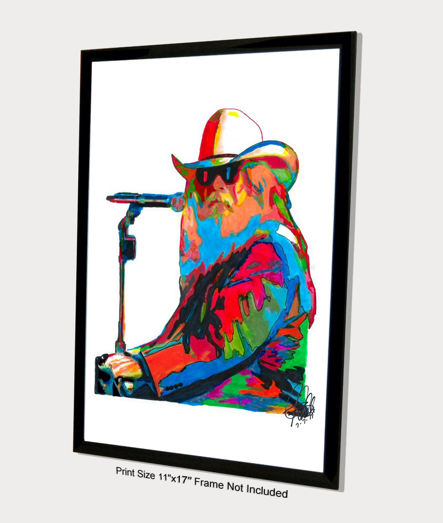 Leon Russell Southern Rock Singer Piano Music Poster Print Wall Art 11x17