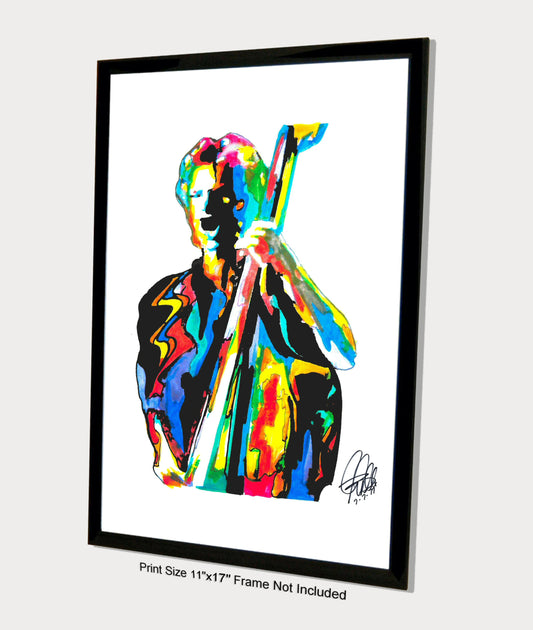 Sting The Police Singer Bass Rock Music Poster Print Wall Art 11x17