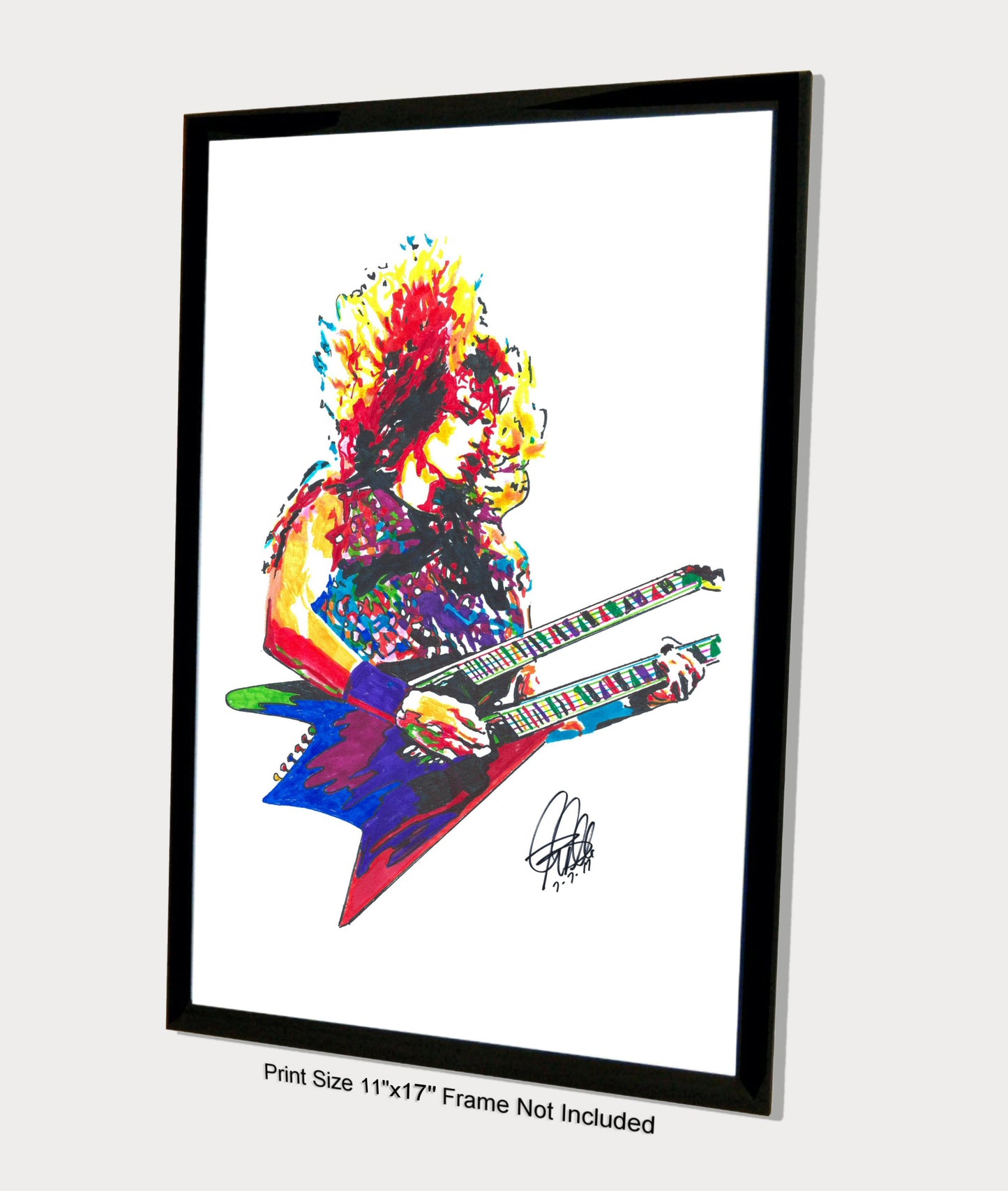 Dave Mustaine Megadeth Guitar Heavy Metal Music Print Poster Wall Art 11x17