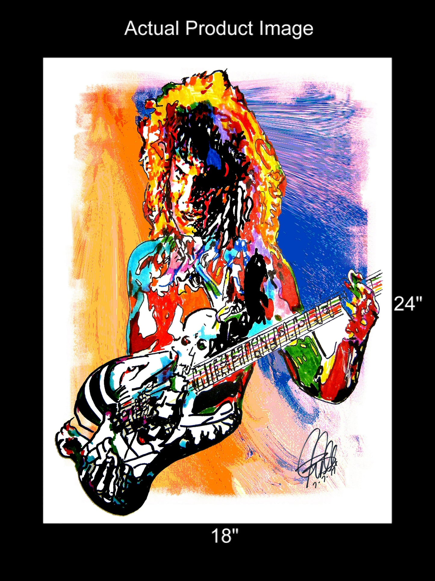 George Lynch Dokken Guitar Hard Rock Music Print Poster Wall Art 18x24