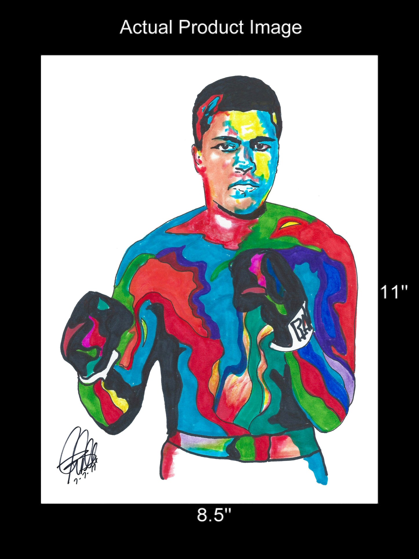 Muhammad Ali The Greatest Sports Boxing Poster Print Wall Art 8.5x11