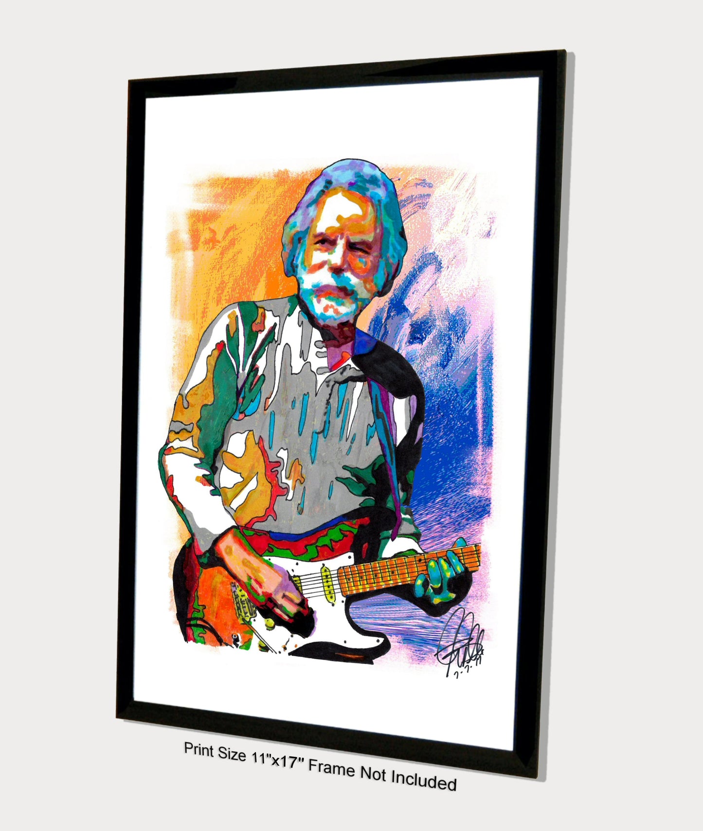 Bob Weir Grateful Dead Guitar Rock Music Poster Print Wall Art 11x17