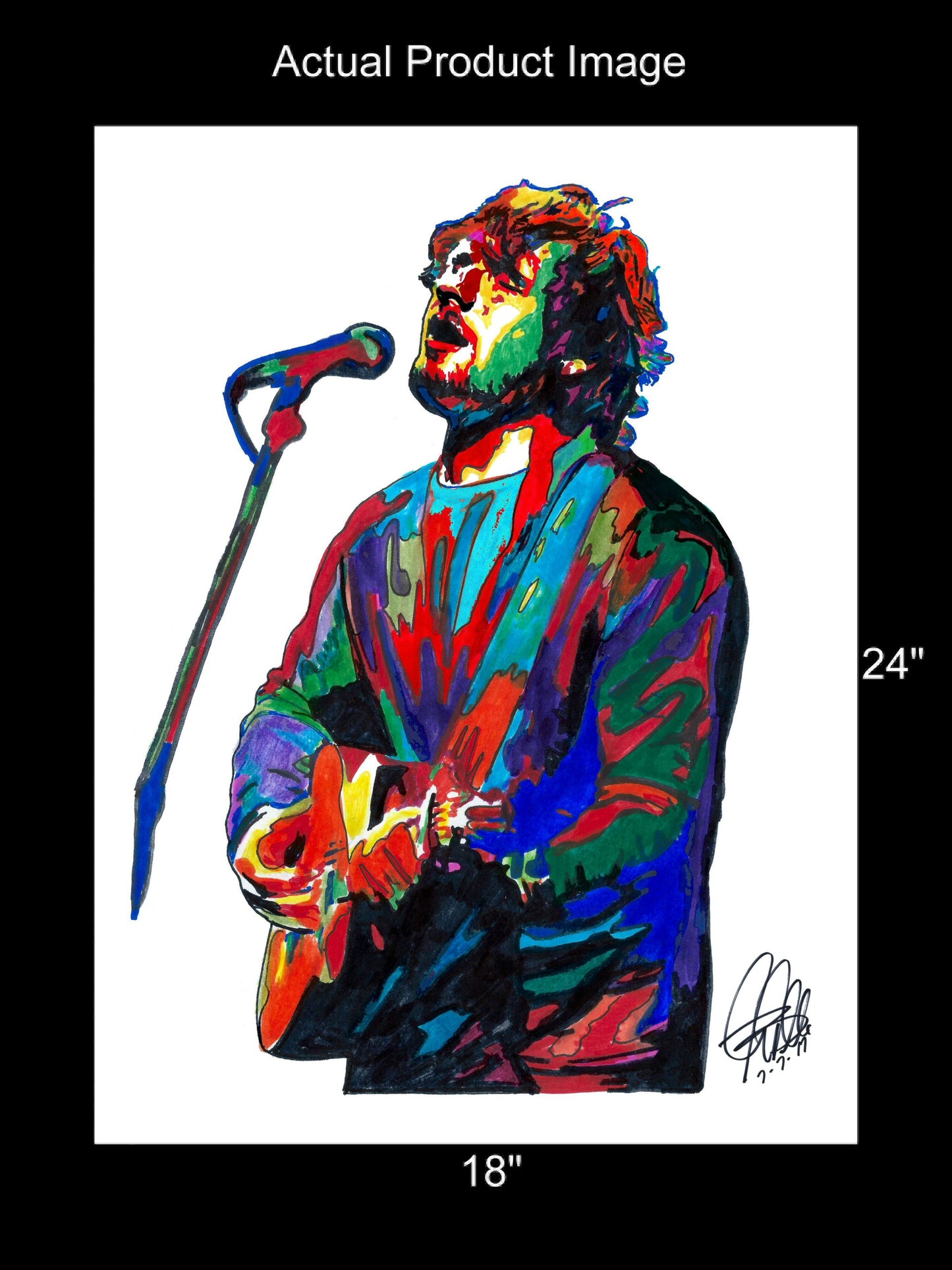 Ed Sheeran Singer Rock Music Poster Print Wall Art 18x24