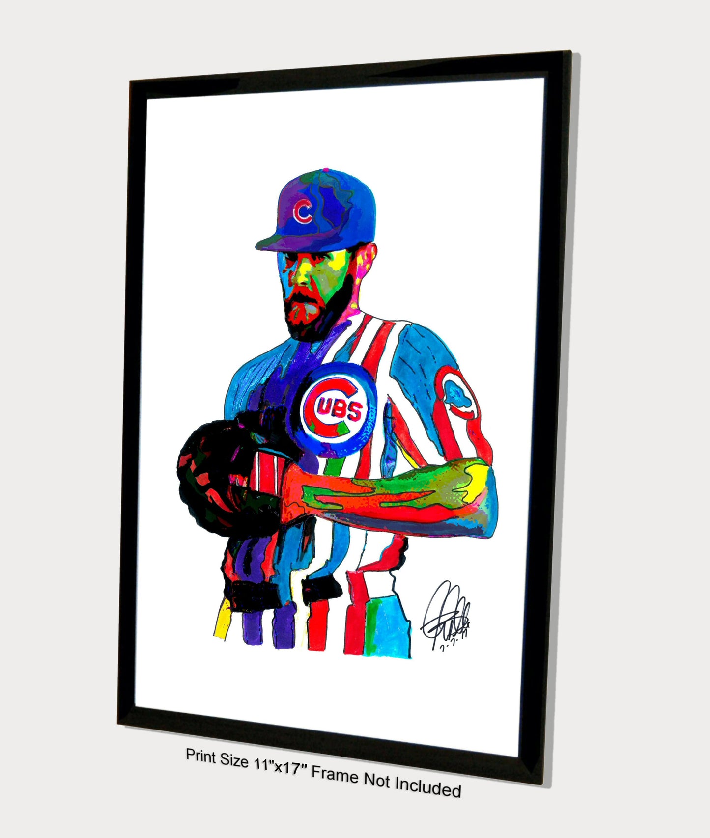 Jake Arrieta Chicago Cubs Pitcher Baseball Sports Poster Print Wall Art 11x17