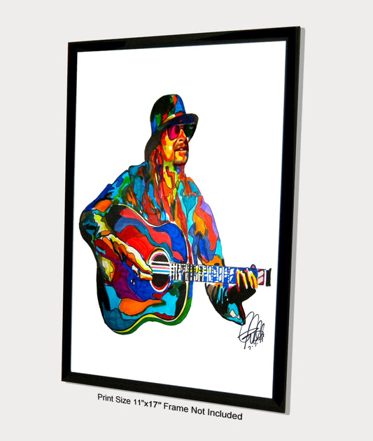 Kid Rock Singer Guitar Rap Rock Music Poster Print Tribute Wall Art 11x17