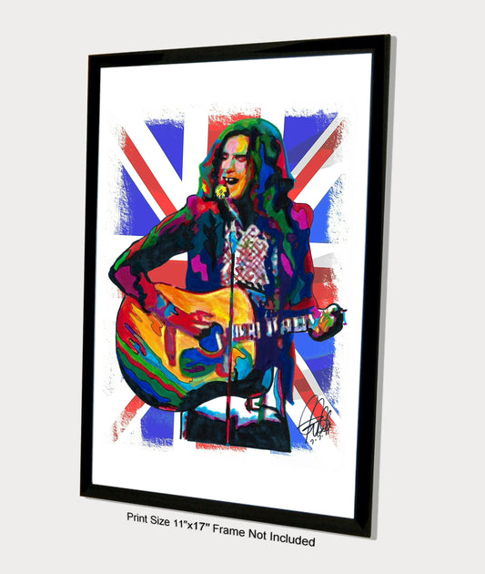 Ray Davies The Kinks Singer Guitar Rock Music Print Poster Wall Art 11x17