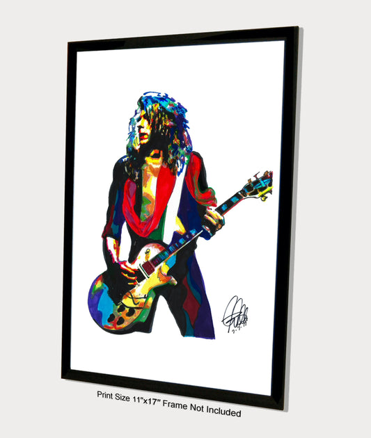Steve Clark Def Leppard Guitar Rock Music Print Poster Wall Art 11x17