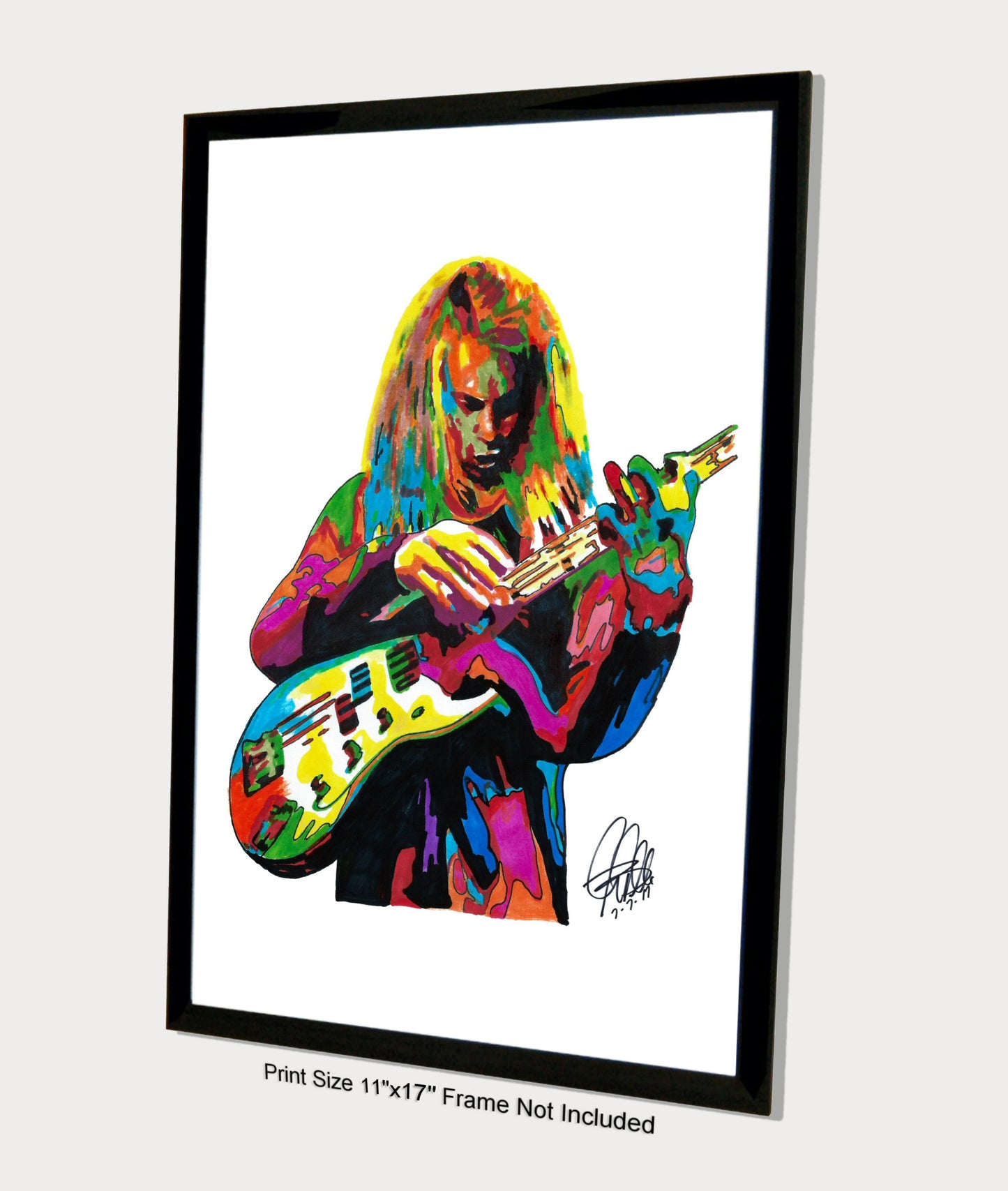 Billy Sheehan Bass Rock Music Poster Print Wall Art 11x17