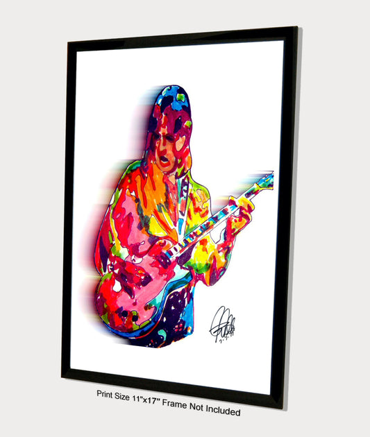 Mick Ronson David Bowie Guitar Glam Rock Music Print Poster Wall Art 11x17