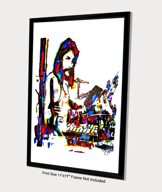 Neil Peart Rush Drummer Rock Music Poster Print Wall Art 11x17