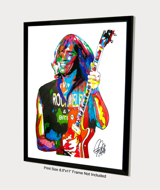 Tom Scholz Boston Guitar Rock Music Print Poster Wall Art 8.5x11