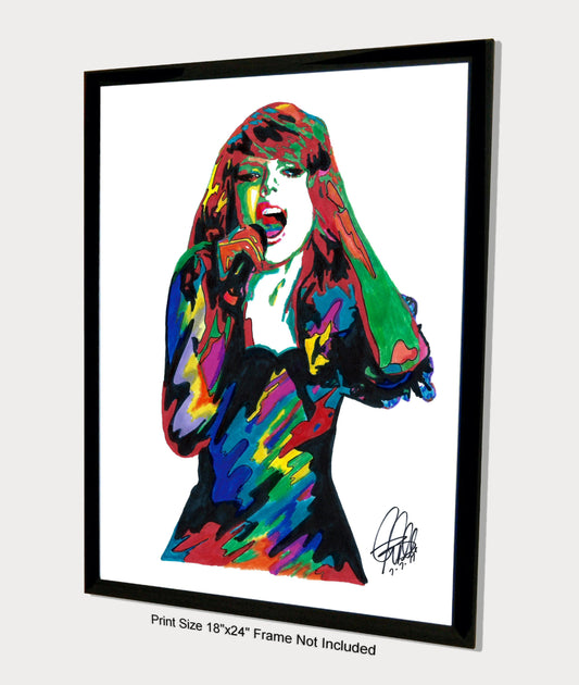 Taylor Swift Singer Music Poster Print Wall Art 18x24