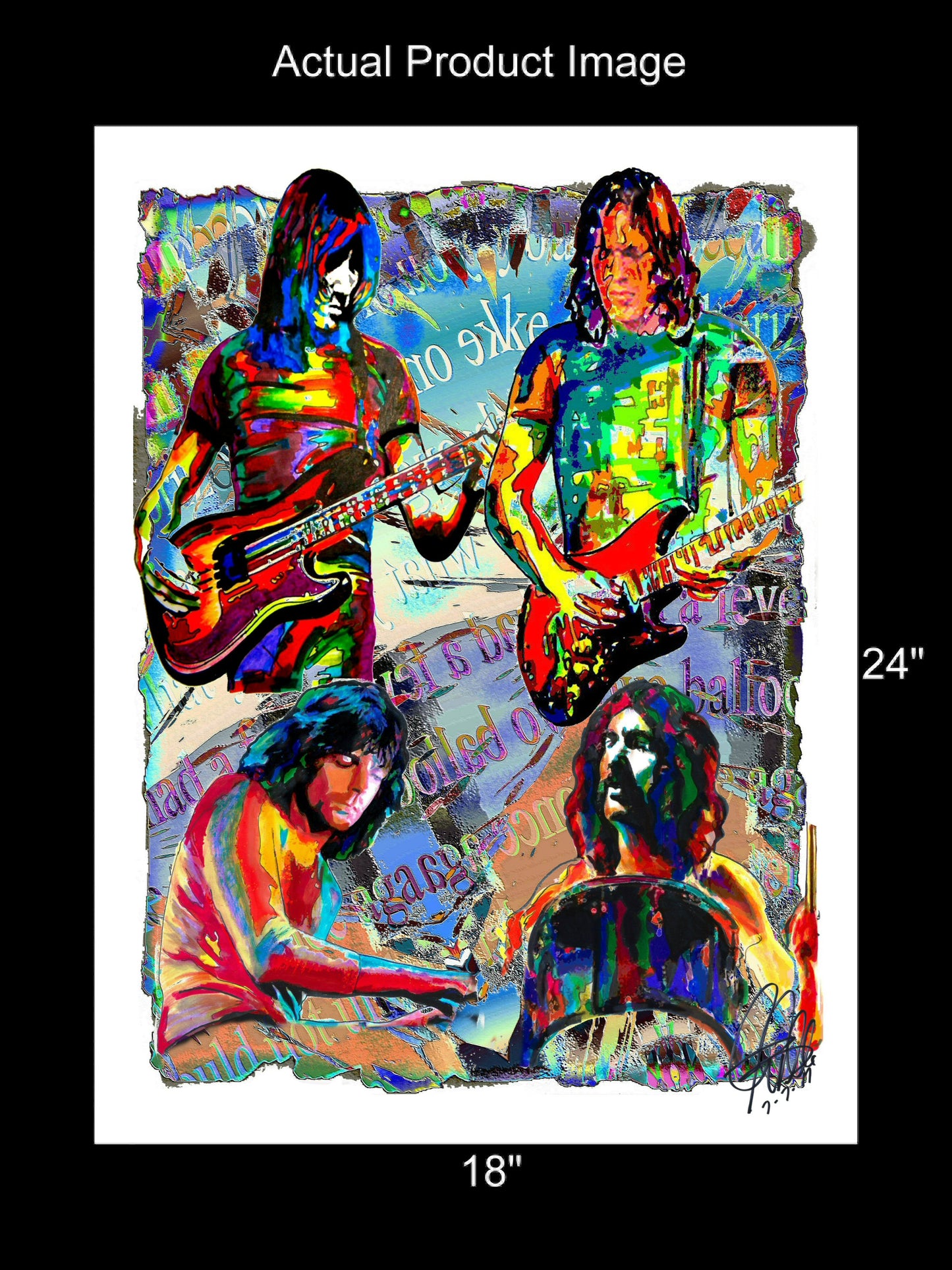 Pink Floyd Waters Gilmour Rock Music Poster Print Wall Art 18x24