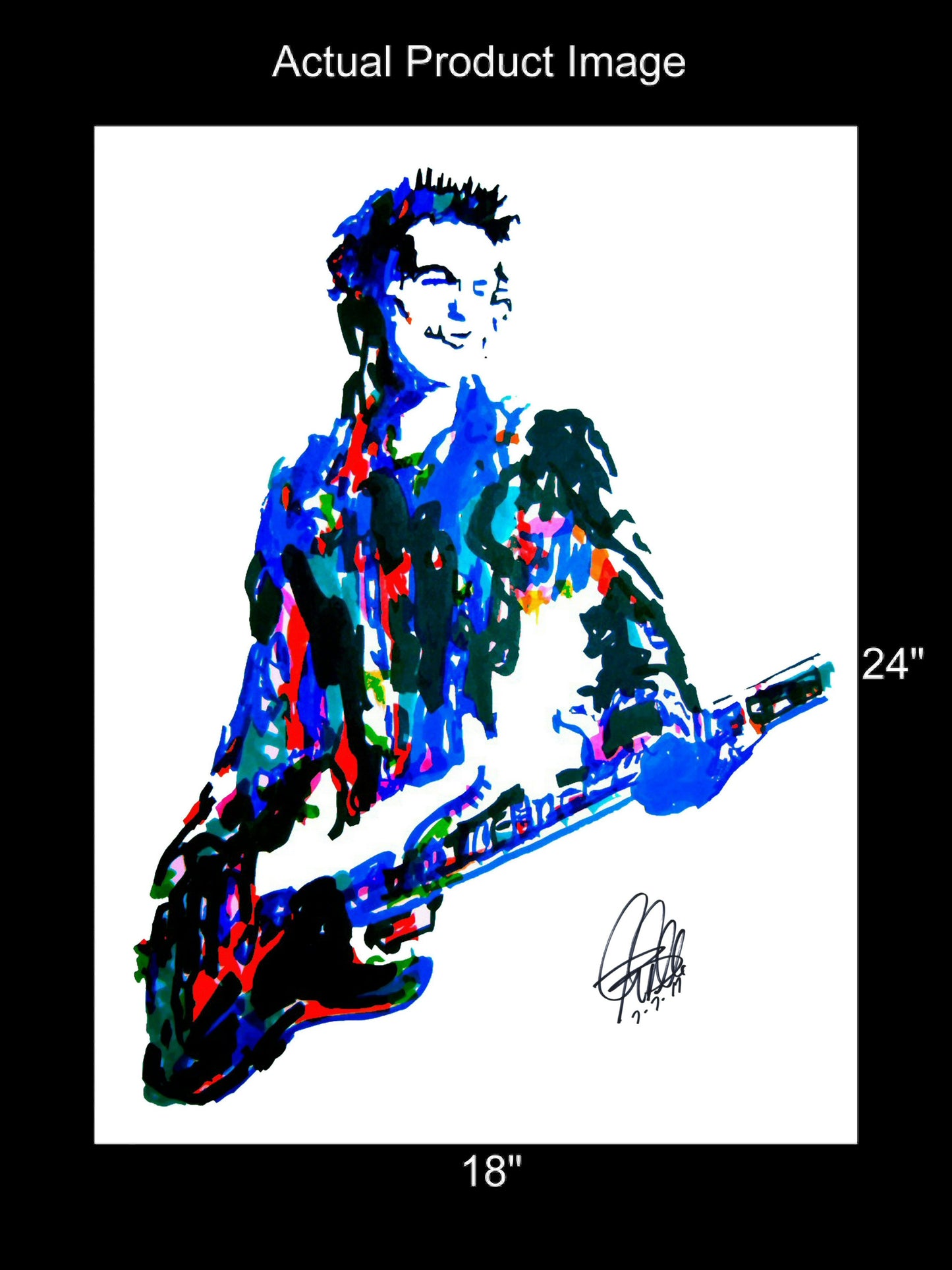 Sid Vicious Sex Pistols Bass Punk Rock Music Poster Print Wall Art 18x24