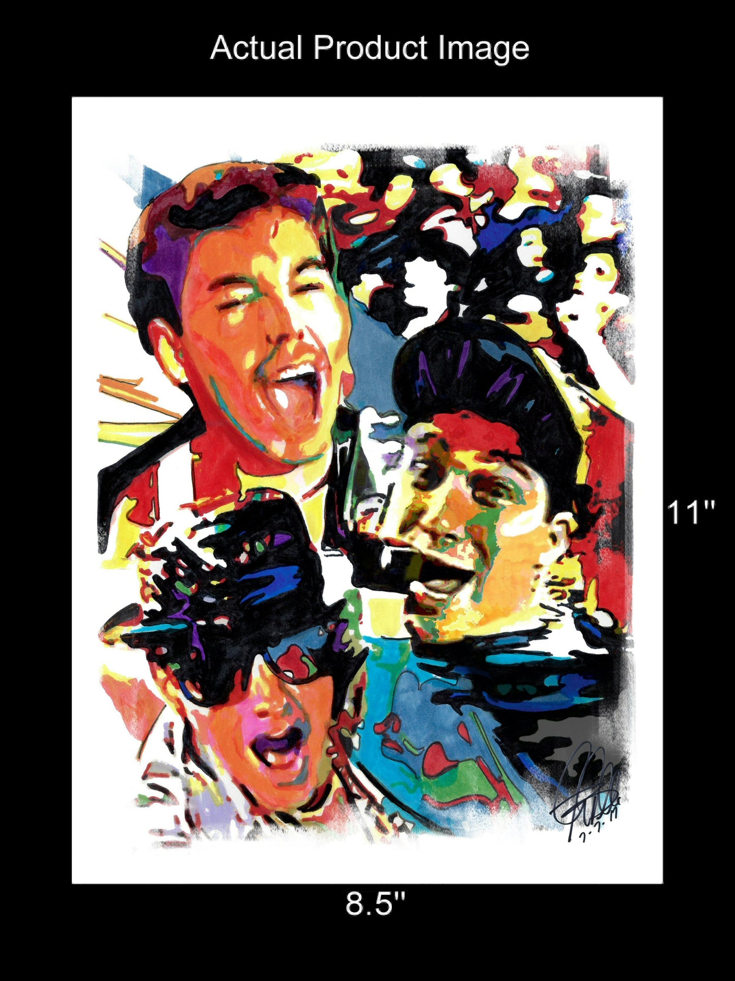 Beastie Boys Hip Hop Rap Rock Music Poster Print Wall Art 8.5x11