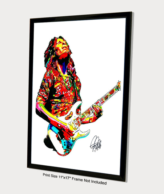 Steve Vai Guitar Rock Music Poster Print Wall Art 11x17