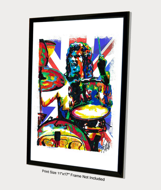 Bill Bruford Yes Drummer Progressive Rock Music Poster Print Wall Art 11x17