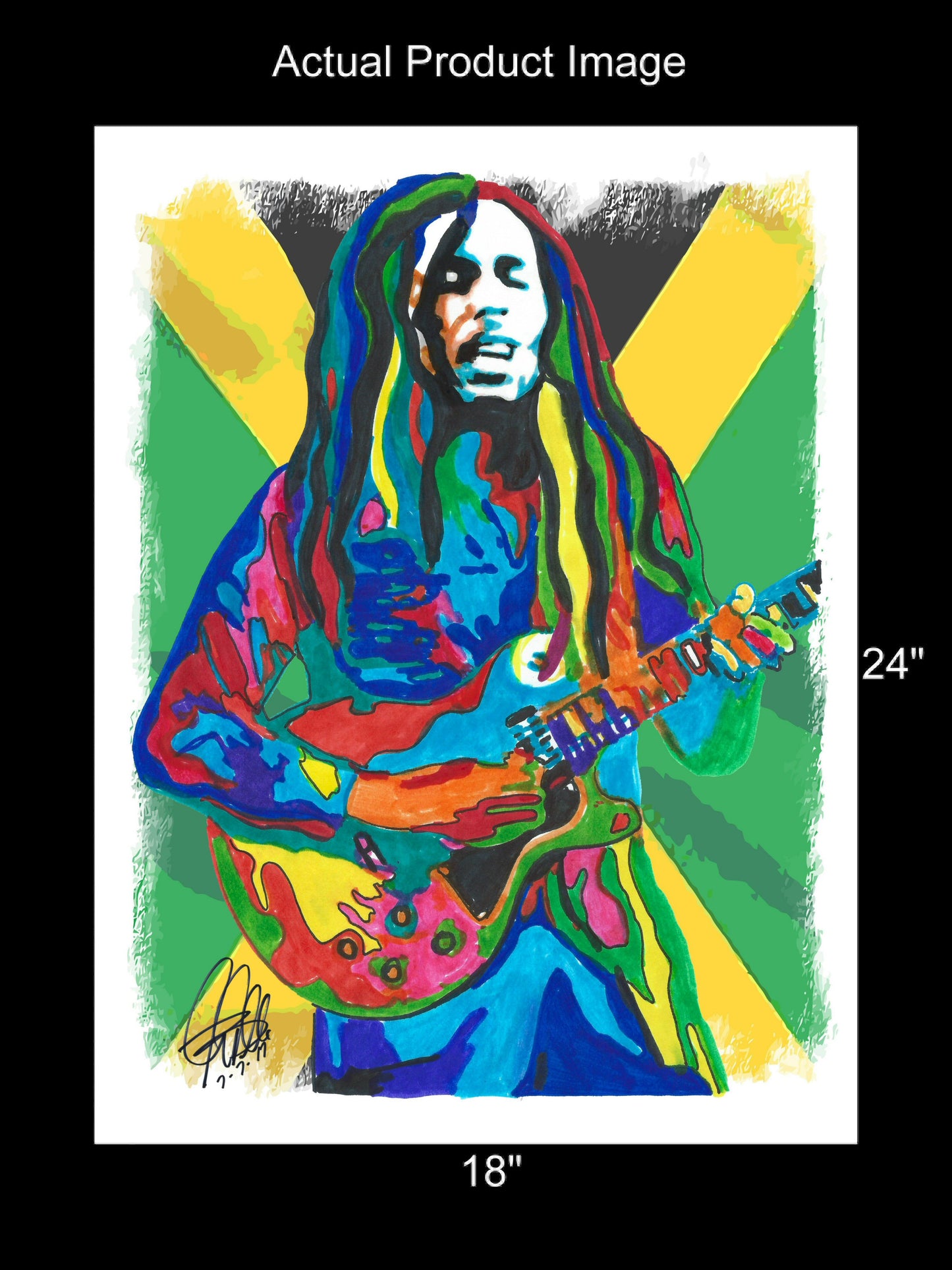 Bob Marley The Wailers Reggae Music Poster Print Wall Art 18x24