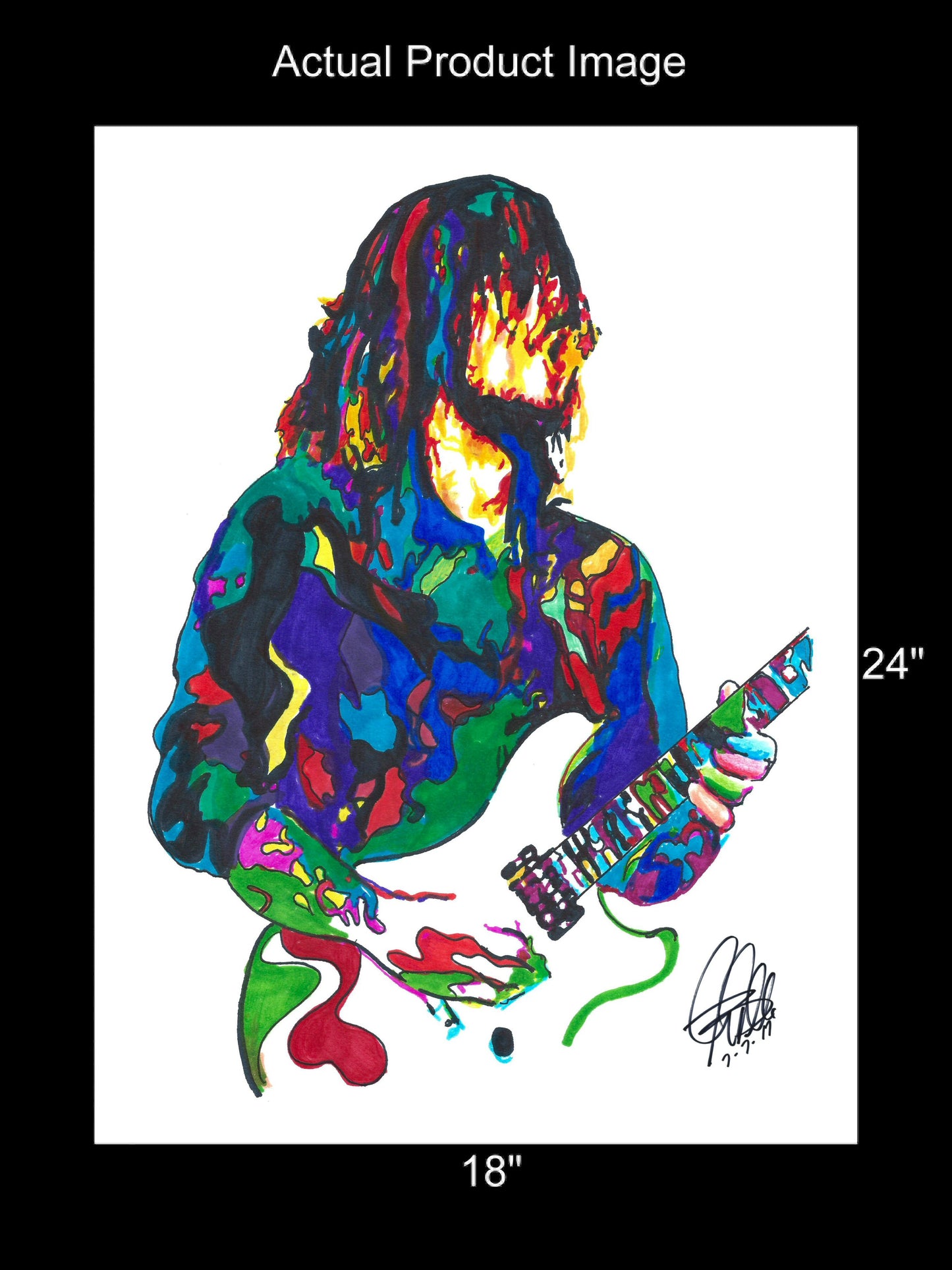 Tim Mahoney 311 Guitar Rap Rock Funk Music Print Poster Wall Art 18x24