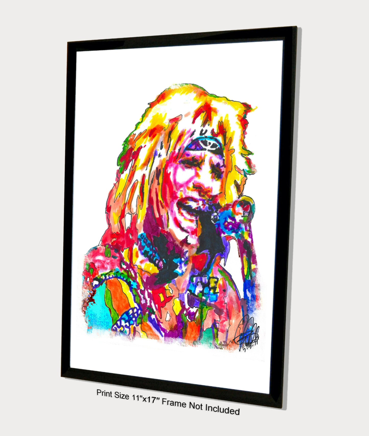 Vince Neil Motley Crue Singer Glam Rock Music Poster Print Wall Art 11x17