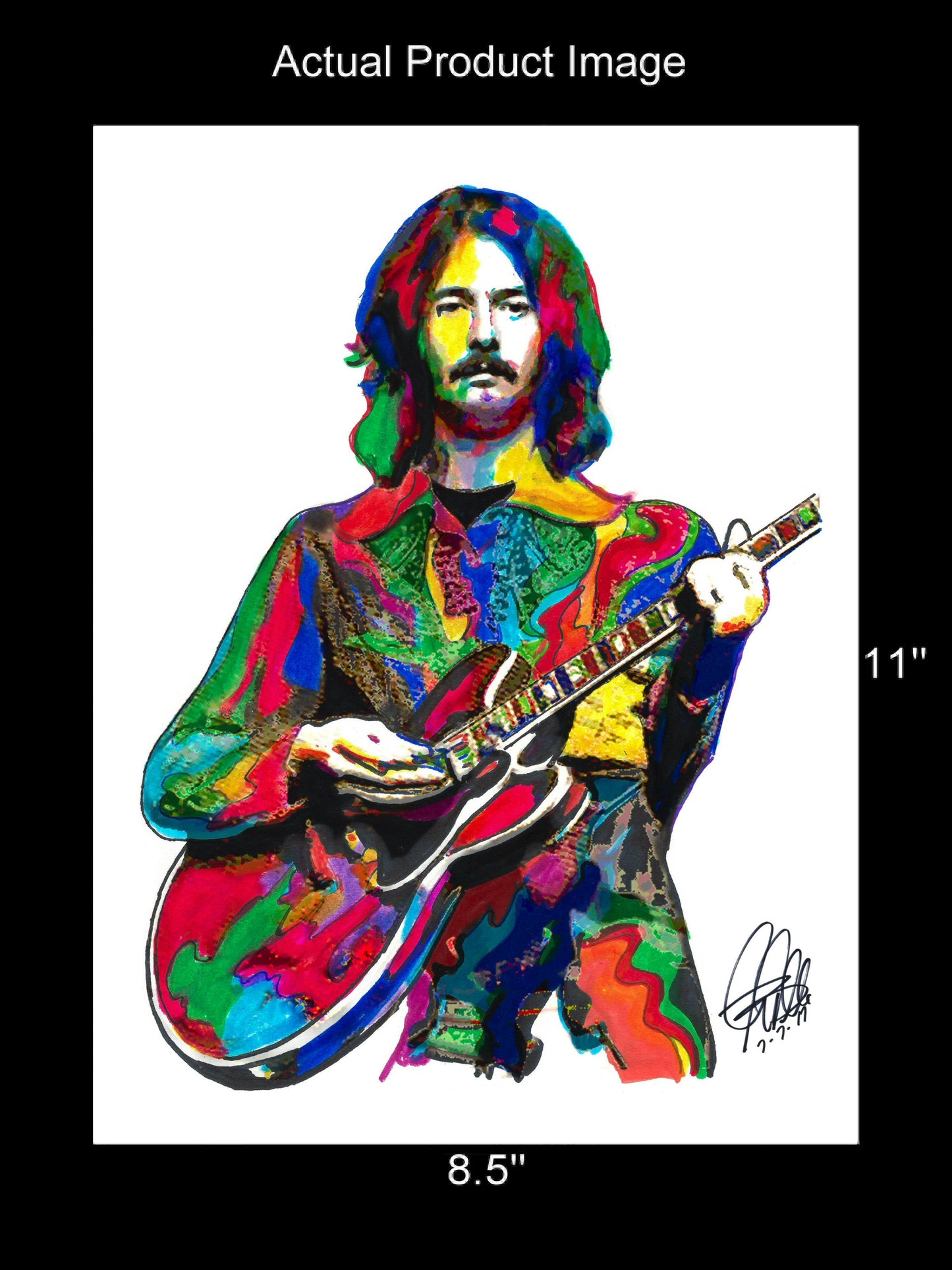 Eric Clapton Cream Guitar Blues Rock Music Poster Print Wall Art 8.5x11