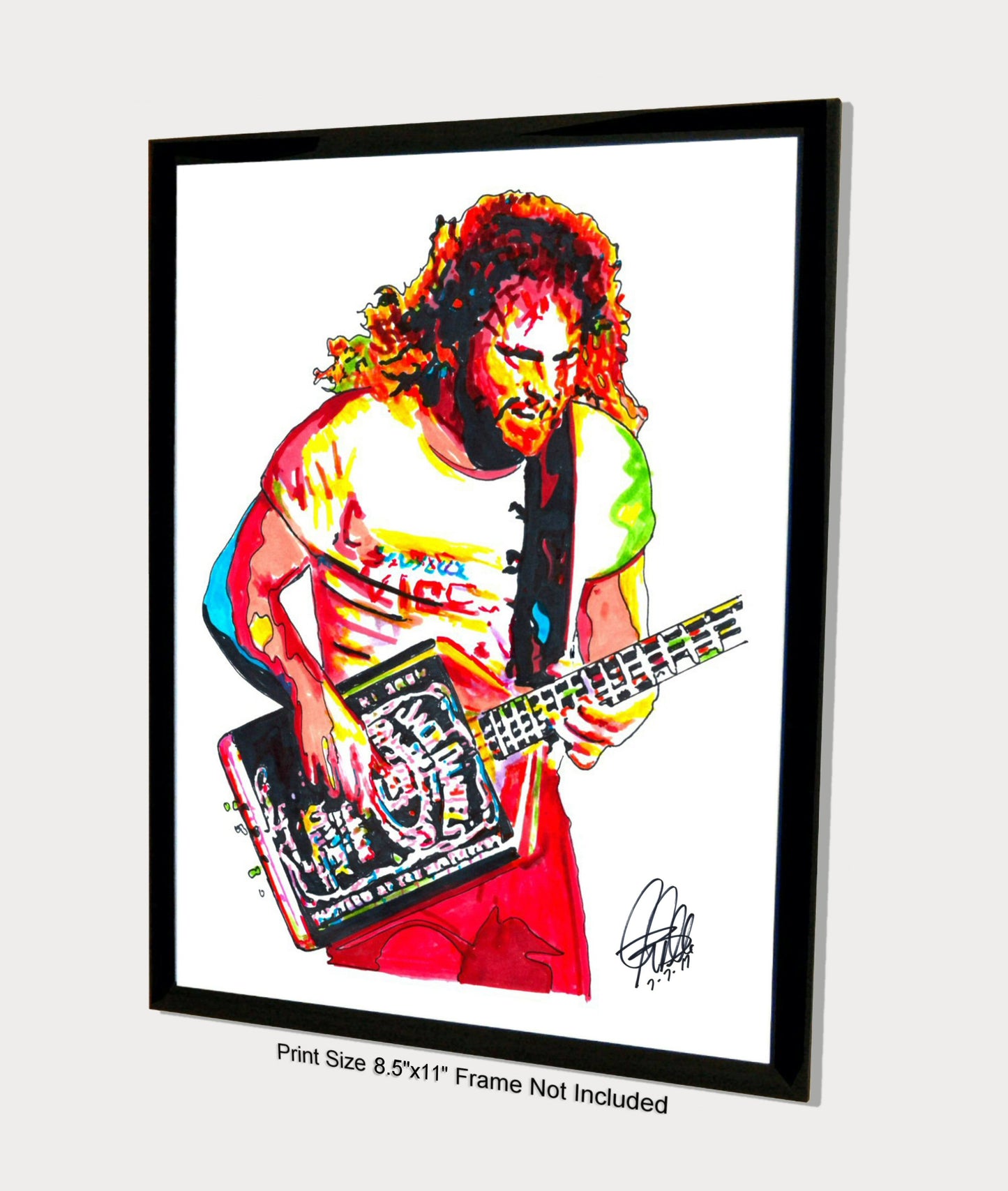 Michael Anthony Van Halen Bass Rock Music Art Poster Print 8.5x11