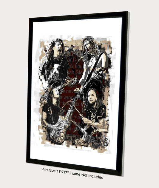 Metallica Heavy Metal Rock Music Print Poster Wall Art 11x17