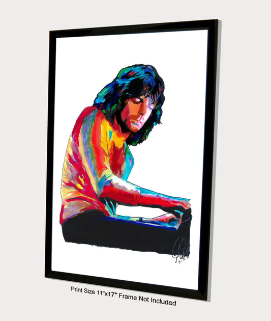 Richard Wright Pink Floyd Keyboards Rock Music Poster Print Wall Art 11x17