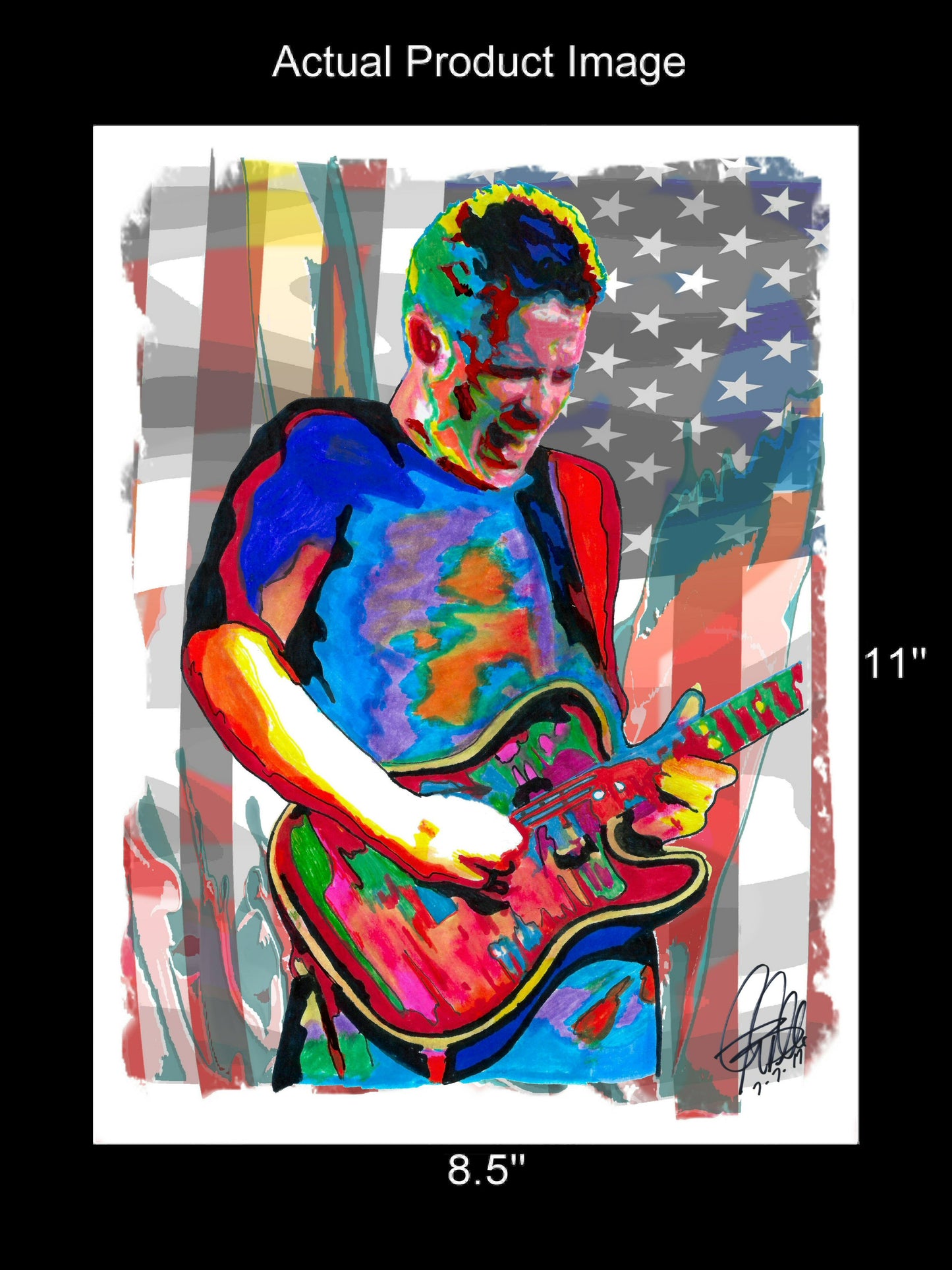 Jonny Lang Guitar Singer Blues Rock Music Poster Print Wall Art 8.5x11