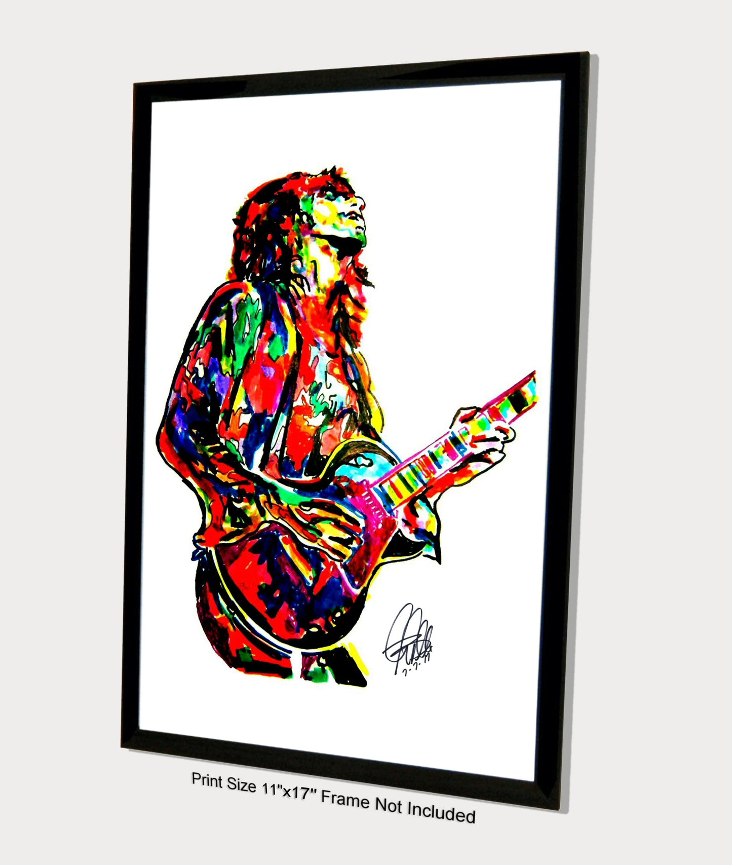 Keith Richards Guitar Rock Music Poster Print Wall Art 11x17