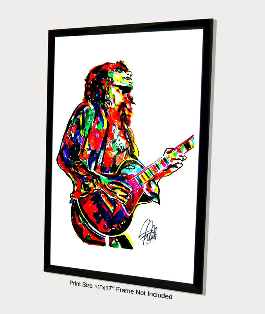 Keith Richards Guitar Rock Music Poster Print Wall Art 11x17