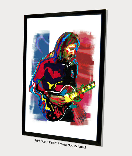 Jan Akkerman Focus Guitar Hard Rock Music Poster Print Wall Art 11x17