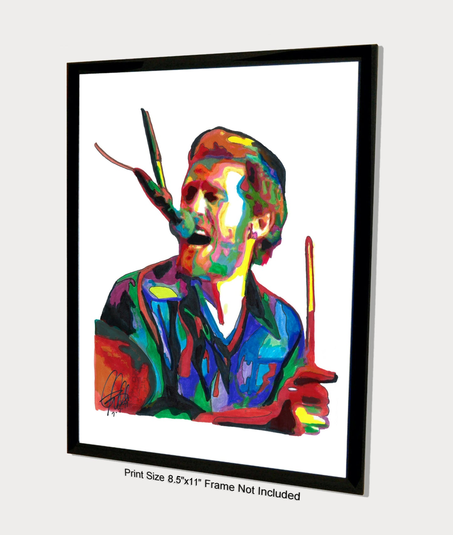 Levon Helm The Band Singer Drums Rock Music Poster Print Wall Art 8.5x11