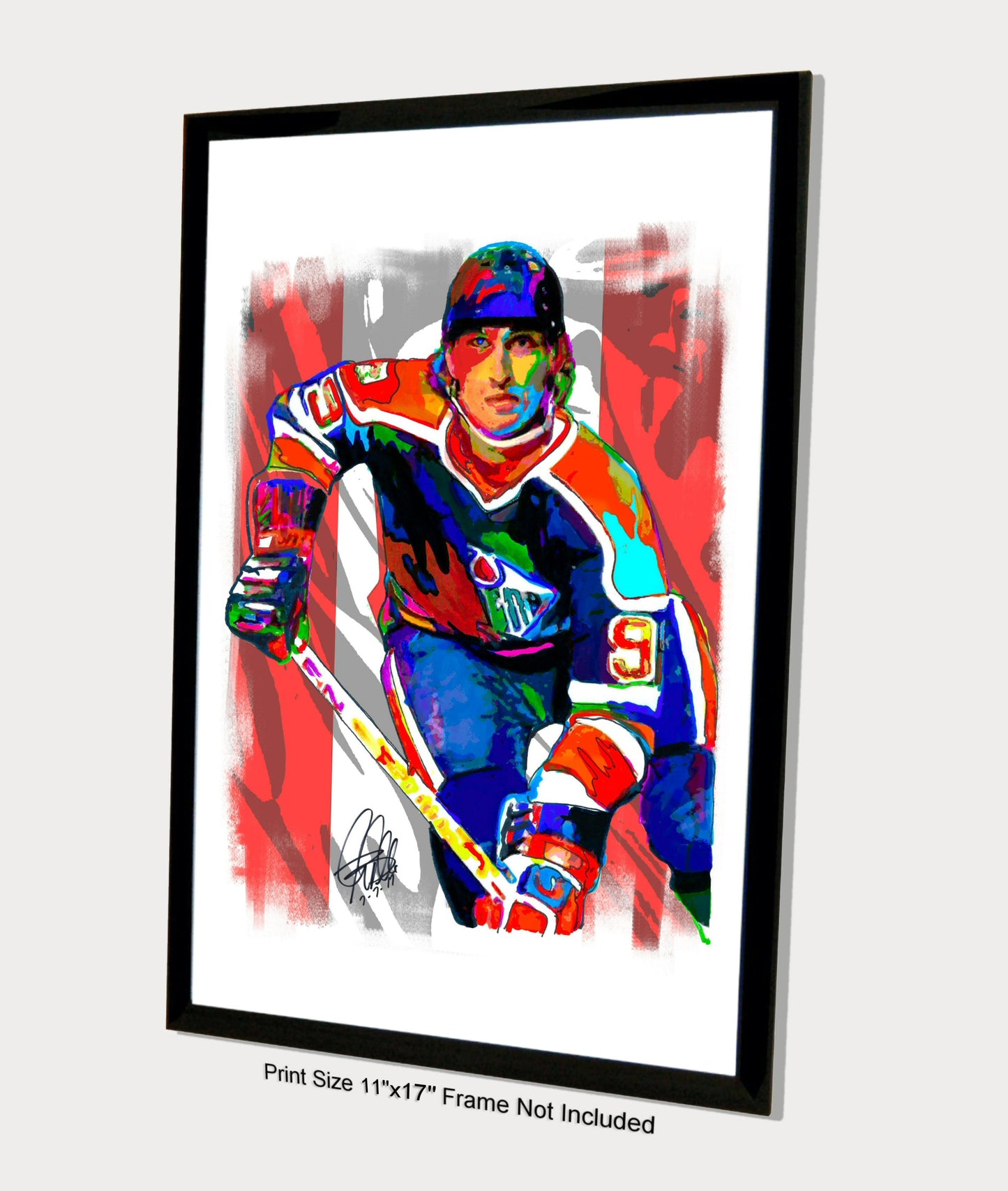 Wayne Gretzky Edmonton Oilers Ice Hockey Sports Print Poster Wall Art 11x17