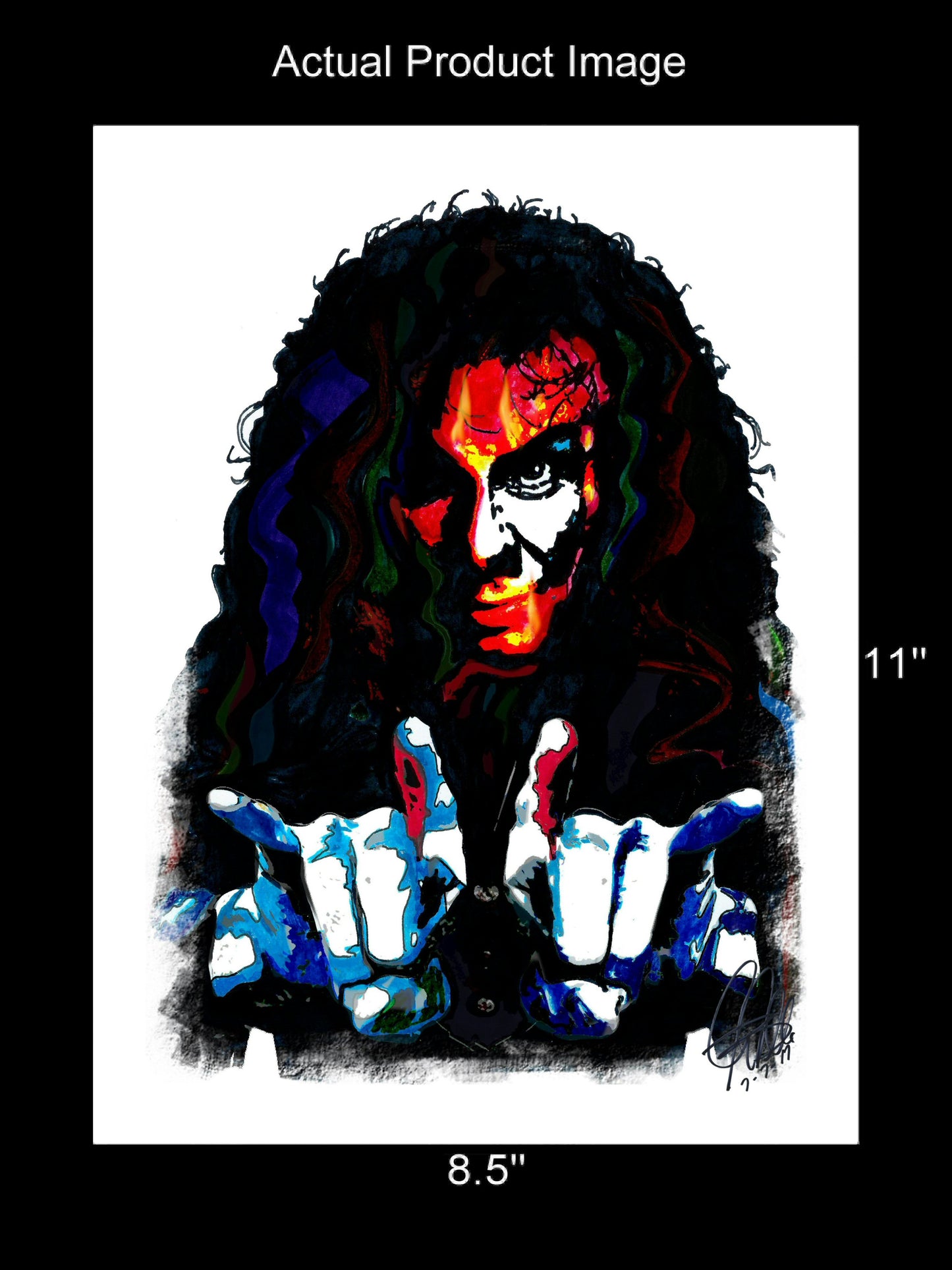 Ronnie James Dio Singer Heavy Metal Music Poster Print Wall Art 8.5x11