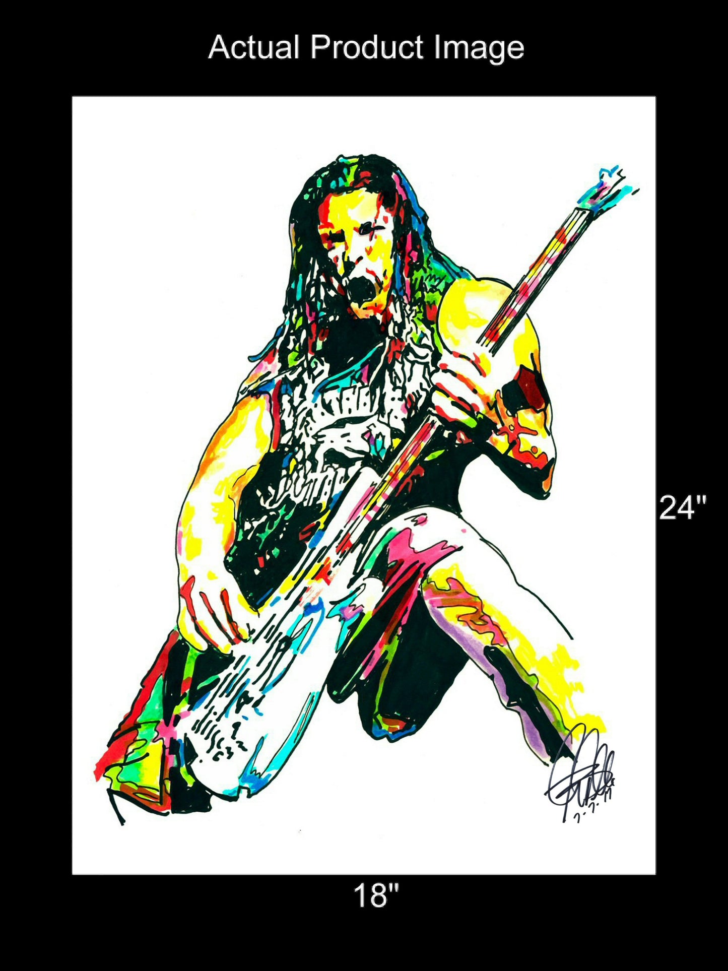 Robert Trujillo Metallica Heavy Metal Rock Music Print Poster Wall Art 18x24