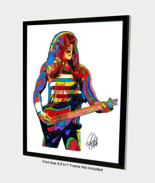 Cliff Williams ACDC Bass Hard Rock Music Poster Print Wall Art 8.5x11