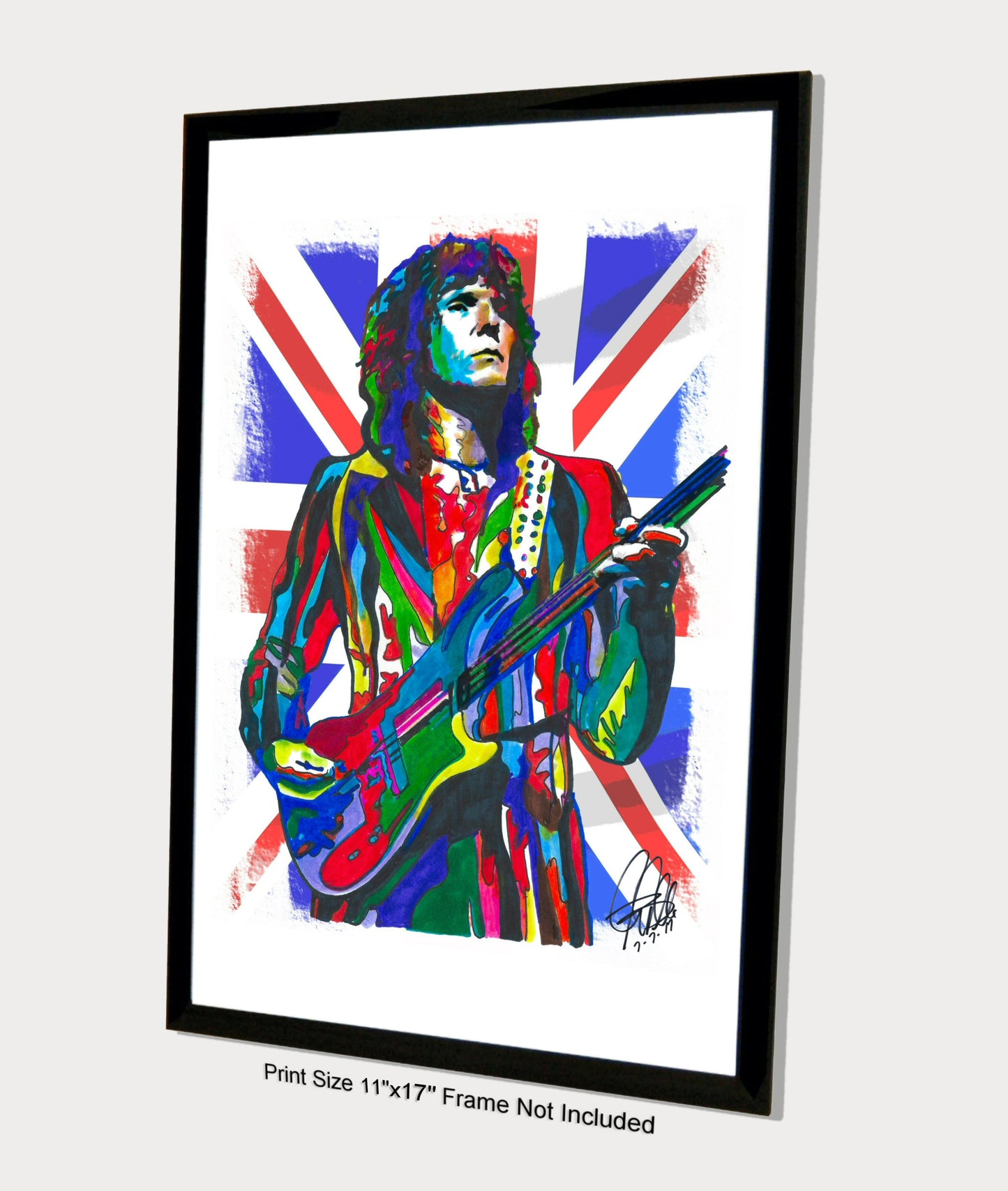 Chris Squire Yes Bass Guitar Progressive Rock Music Poster Print Wall Art 11x17