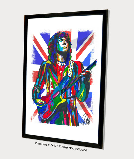 Chris Squire Yes Bass Guitar Progressive Rock Music Poster Print Wall Art 11x17