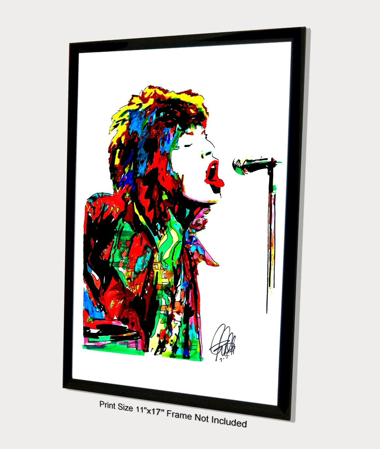 Mick Jagger Singer Blues Rock Music Poster Print Wall Art 11x17