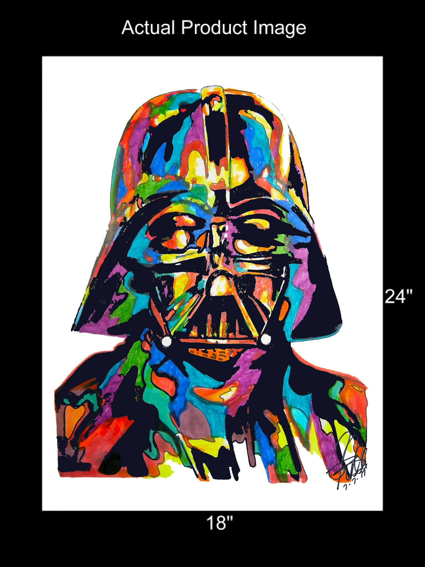 Darth Vader Star Wars Print Poster Wall Art 18x24