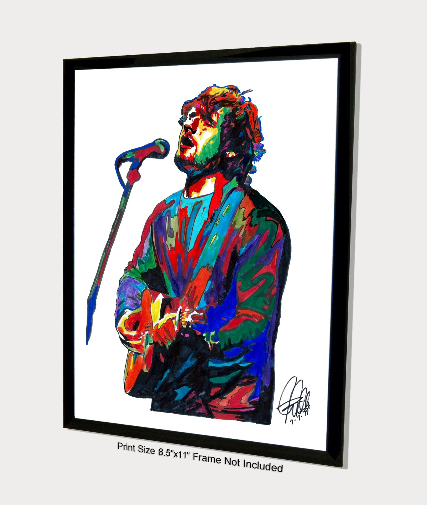 Ed Sheeran Singer Rock Music Poster Print Wall Art 8.5x11