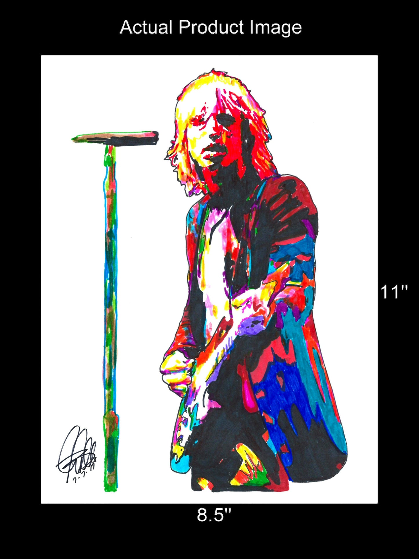 Tom Petty Heartbreakers Rock Music Poster Print Wall Art 8.5x11