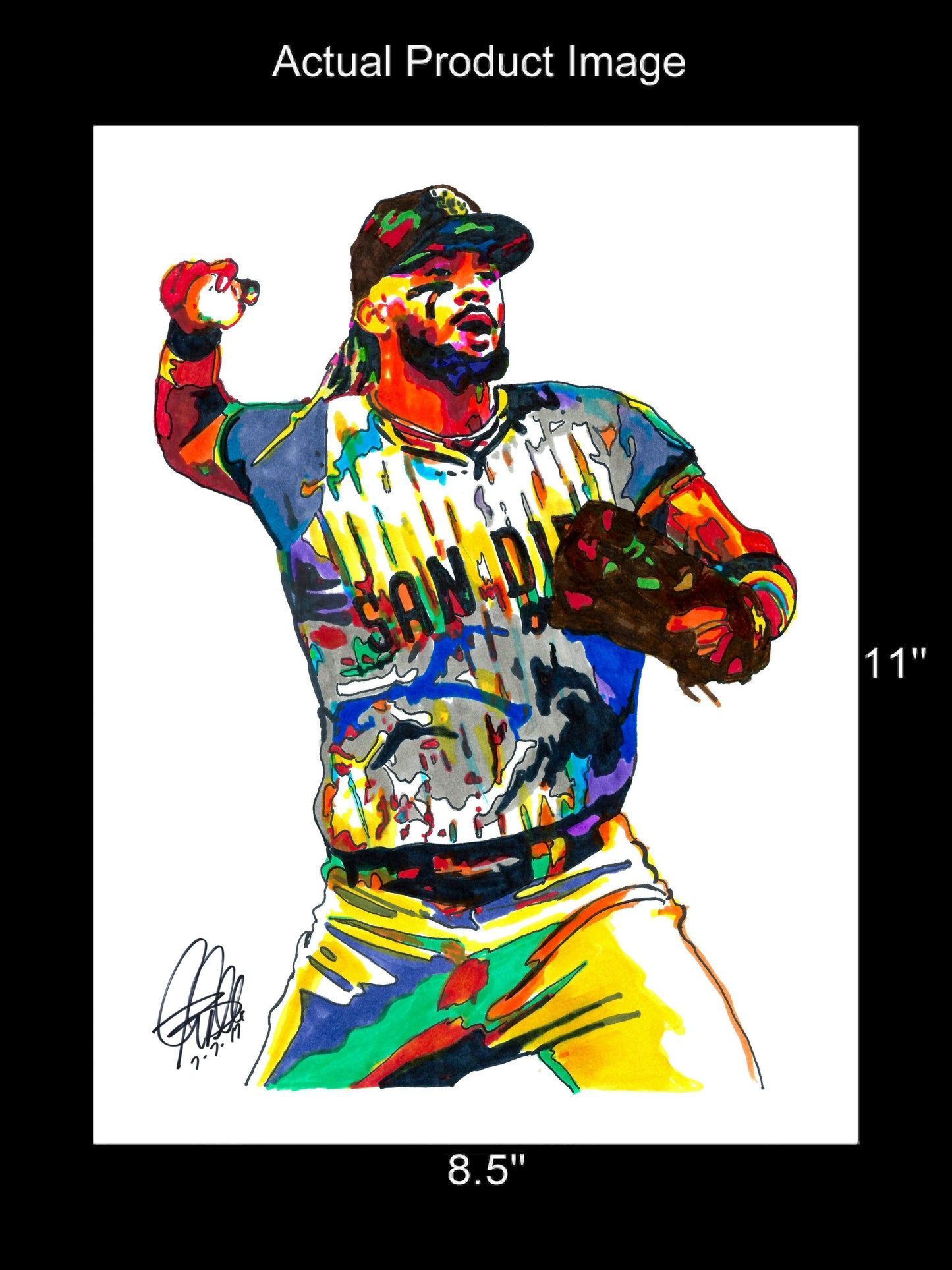 Fernando Tatis Jr San Diego Padres Sports Poster Print Wall Art 8.5x11