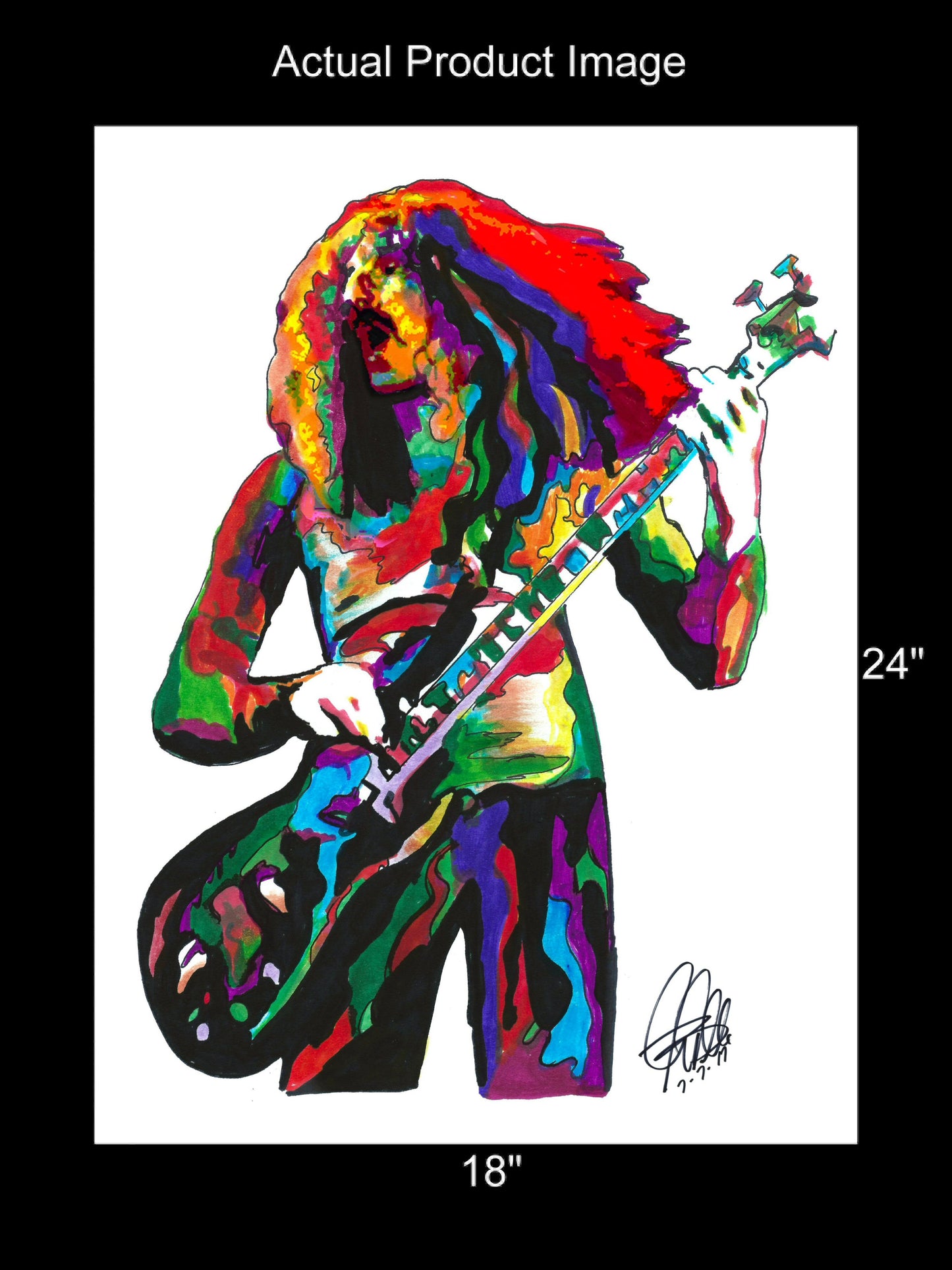 Geezer Butler Black Sabbath Bass Heavy Metal Music Print Poster Wall Art 18x24