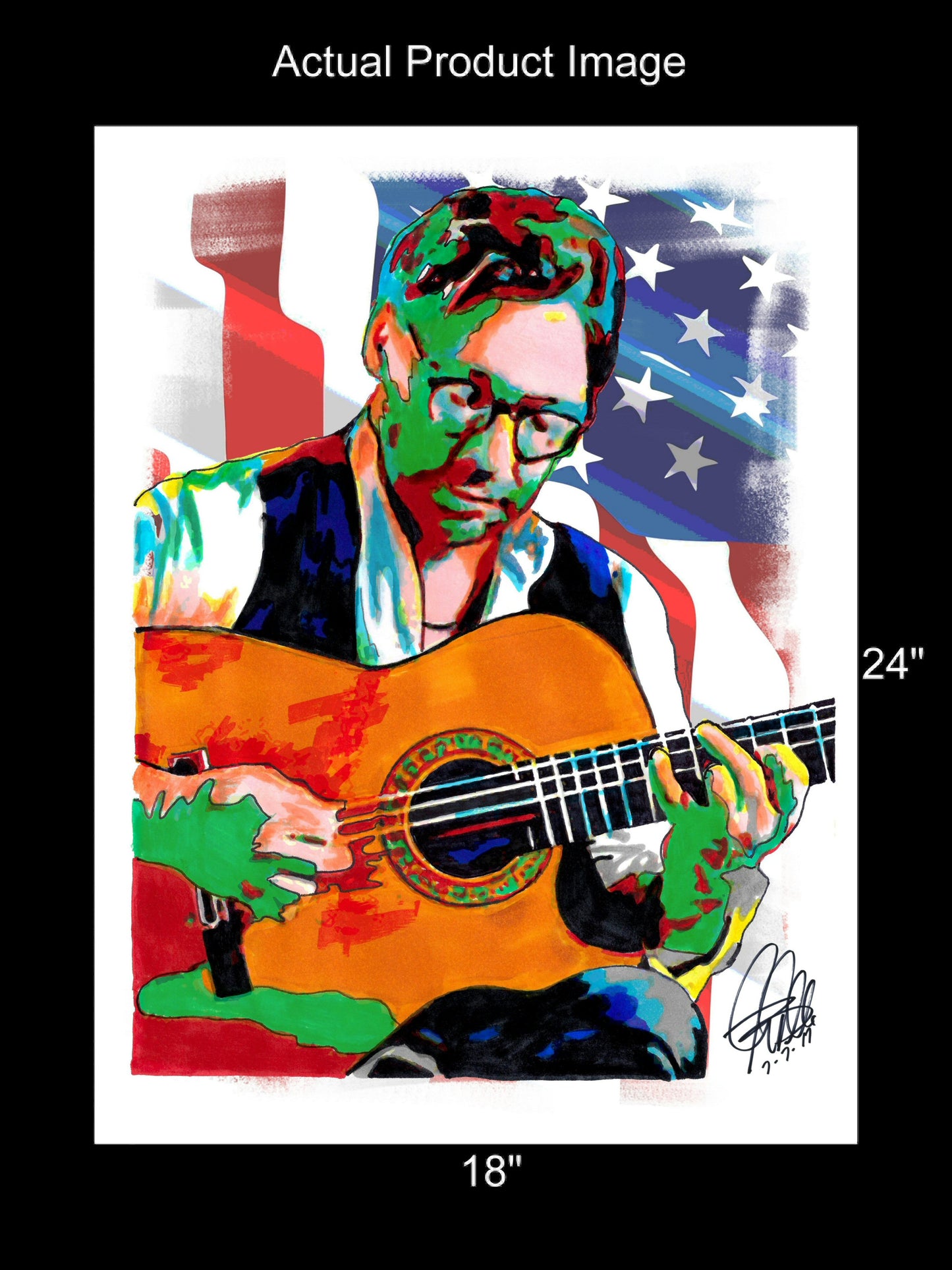 Al Di Meola Guitar Jazz Fusion Music Poster Print Wall Art 18x24